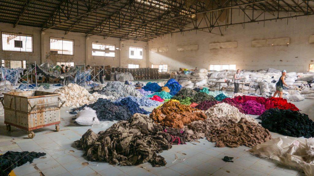 a sustainable fashion manufacturing plant