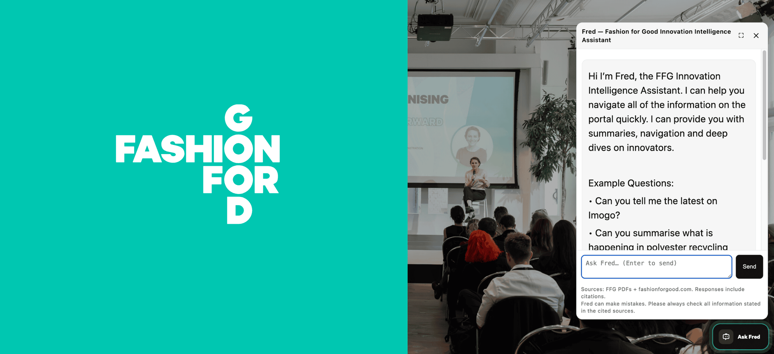 Turning Fashion for Good’s world-famous knowledge base into an AI-powered innovation intelligence assistant